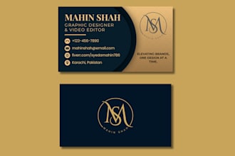 design luxury minimalist business card and brand identity