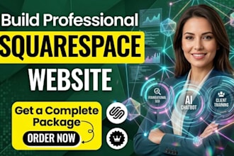 build squarespace website,fix, design or redesign squarespace and website design