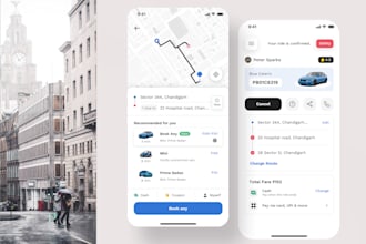 build taxi booking app, uber clone app, fleet management app, truck driving app