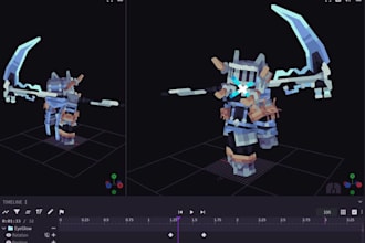 create stunning minecraft blockbench 3d models, textures