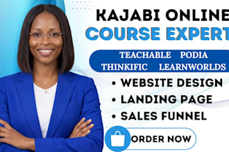 build elearning course, website setup online course salesfunnel, course upload