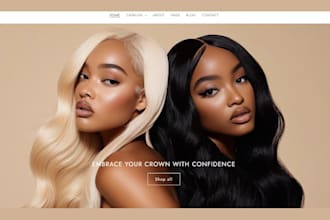 hair extension shopify store hair website beauty website hair extension store