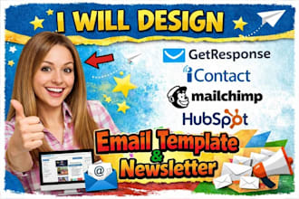 design getresponse icontact mailchimp hubspot email template newsletter