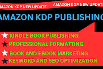 publish book on amazon kindle kdp, book formatting, book publishing