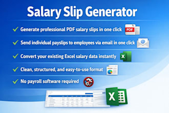 automate salary slips with PDF export and email in excel