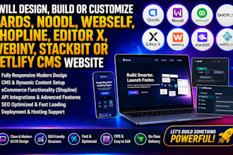 build qards noodl webself shopline editor x webiny stackbit netlify cms website