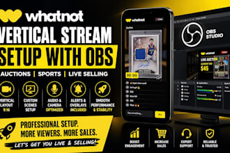 setup your whatnot livestream with obs for auctions