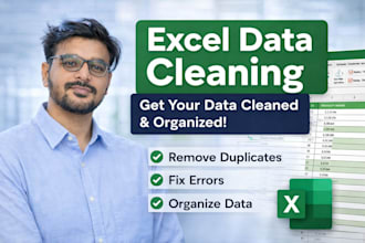 clean, format, merge, split excel data