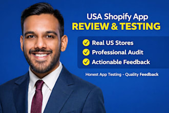 do shopify app review using USA stores product review test shopify app and audit