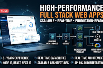 develop high performance full stack web apps with real time features
