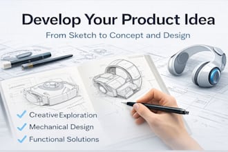 develop your product concept for industrial design projects