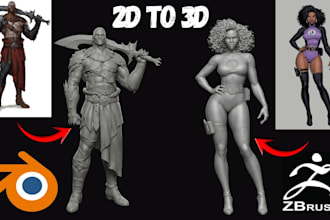 convert your 2d image, sketch, photo to printable 3d stl model for 3d printing