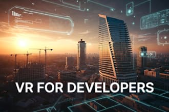 create VR walkthrough for real estate developers and pre construction projects