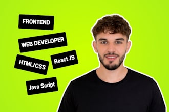 be your front end web developer for professional website development