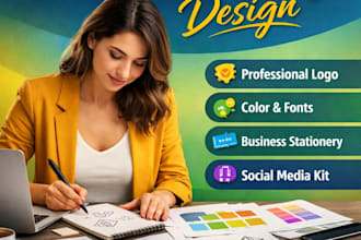 design business logo,brand identity and branding kit