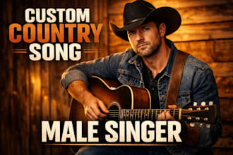 write and sing acoustic country, folk, bluegrass, americana male vocals song
