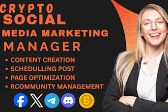 crypto content creator and community manager for twitter, x, and telegram