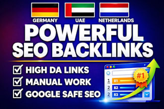 build high authority backlinks SEO link building for germany, uae and netherland