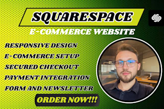 design professional squarespace ecommerce website with full store setup