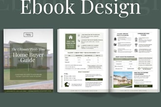 design PDF lead magnet, canva ebook design, redesign journal, layout design
