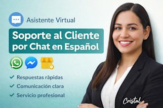 respondere mensajes y brindare atencion al cliente por chat en espanol