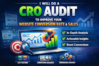 do a cro audit to improve your website conversion rate and sales