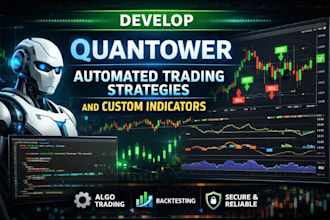 develop quantower automated trading strategies and custom indicators