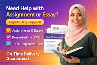 create powerpoint presentations and write assignments