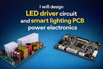 design led driver circuit and smart lighting pcb power electronics