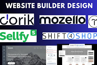 build dorik tilda mozello sellfy shift4shop 3dcart product website store design