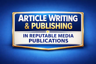article write and publish in reputable media publication