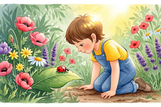 children story book illustration and children story book illustration