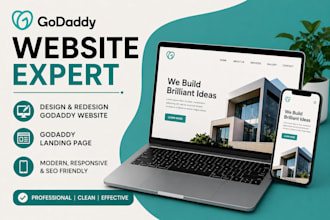 design godaddy website expert, redesign godaddy website, godaddy landing page