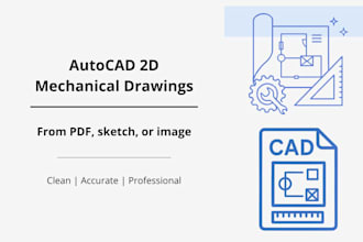 create 2d mechanical drawings in autocad