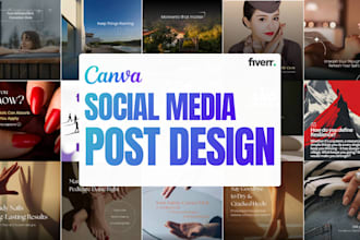 design social media posts, ads, and canva templates for facebook and instagram