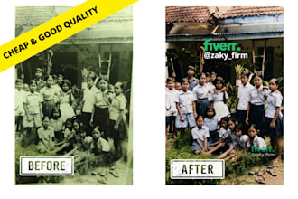 restore, enhance, upscale low quality photo