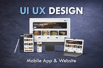 design UI UX for website and app