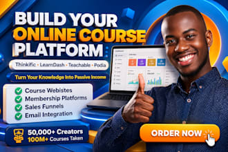 do thinkific learndash course website teachable podia online course website
