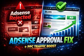 fix google adsense rejection and run ppc campaign for approval