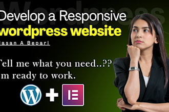 develop a responsive wordpress website