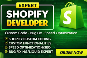 fix shopify liquid code bugs, custom coding, HTML CSS issues shopify store error