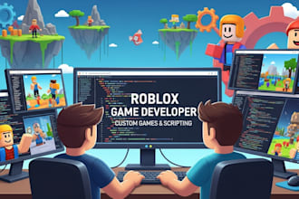 develop custom roblox games with scripting, UI and full game systems