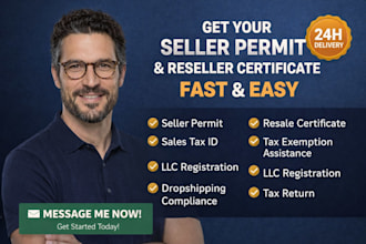 get your seller permit, resale certificate, and sales tax id in any US state