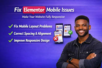 fix elementor mobile layout issues and responsive design problems on wordpress