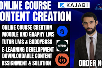 create online course content, video course, elearning video and course creation