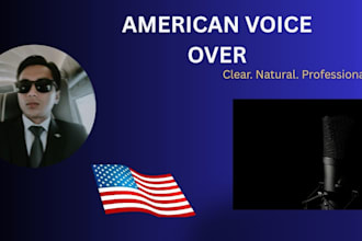 provide a professional native level american accent voice over