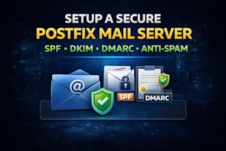 set up a secure postfix mail server with spf dkim dmarc and anti spam