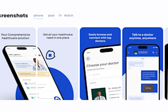 design screenshots for the app store and google play store