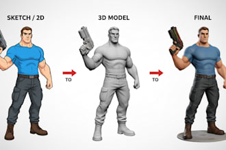 convert 2d drawing image to 3d printable model 2d to 3d model for 3d print