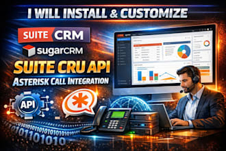install customize suitecrm sugar CRM suite cru api asterisk call integration